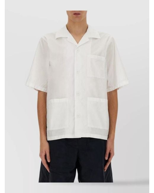 Aspesi White Oversized Cotton Shirt for men