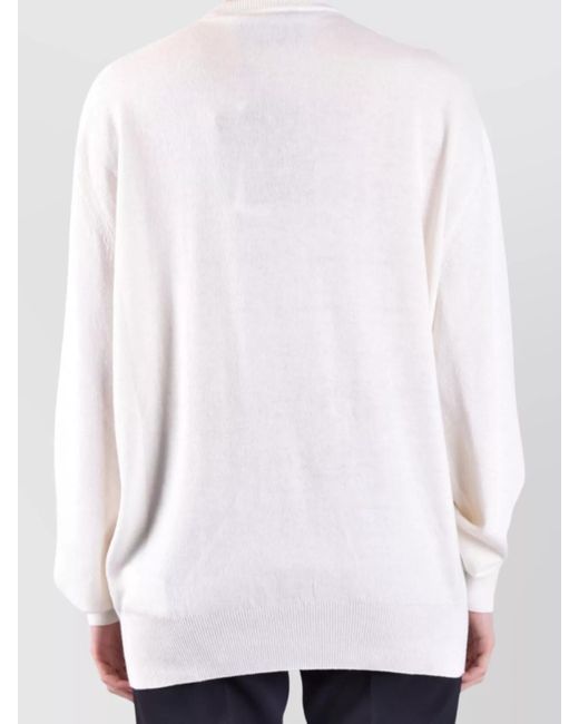 Philipp Plein White Cashmere-Blend Jumper