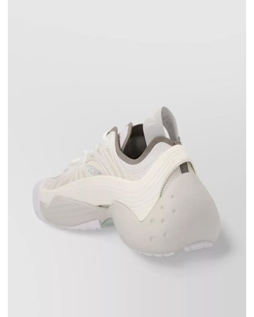 Lanvin White Mesh Sneakers