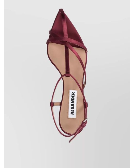 Jil Sander Pink Kitten Heel Slingback Open Toe Pumps
