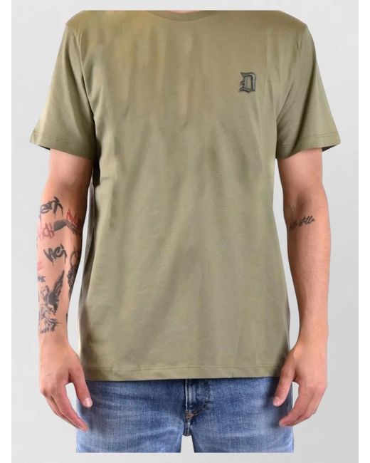 Dondup Green Cotton T-Shirt for men