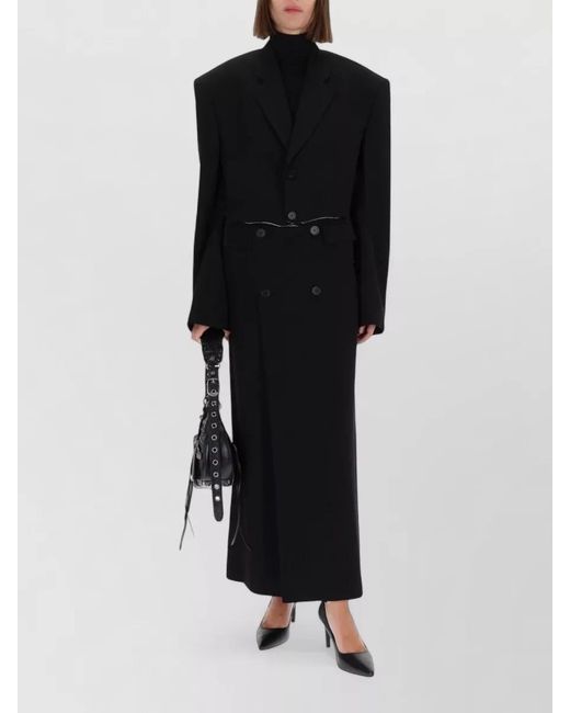 Balenciaga Black Long High-Rise Skirt