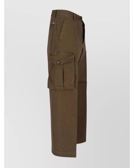 DSquared² Brown Loose Cargo Trousers for men