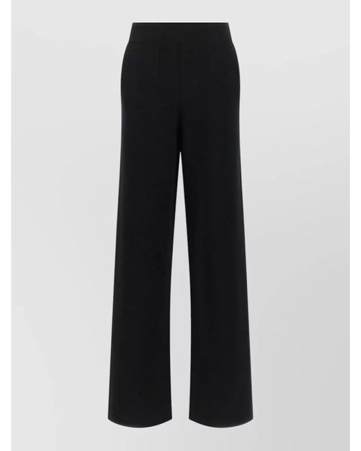Max Mara Black Wool Lounge Pants