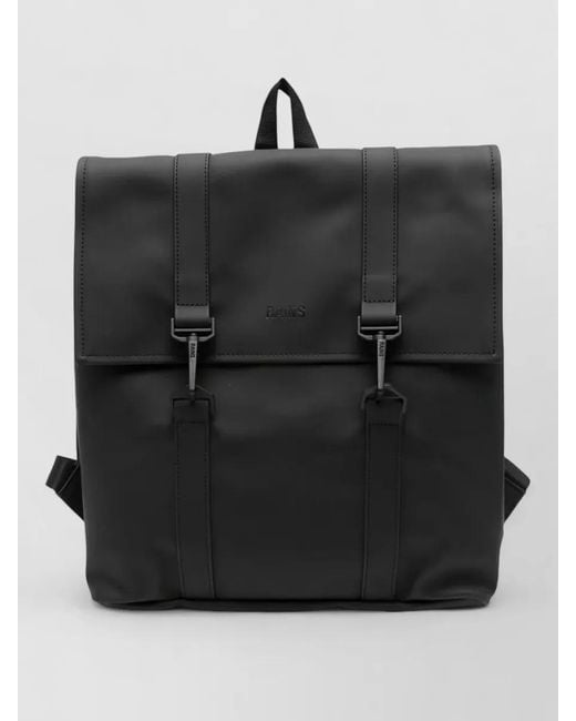 Rains Black Mini Messenger Bag