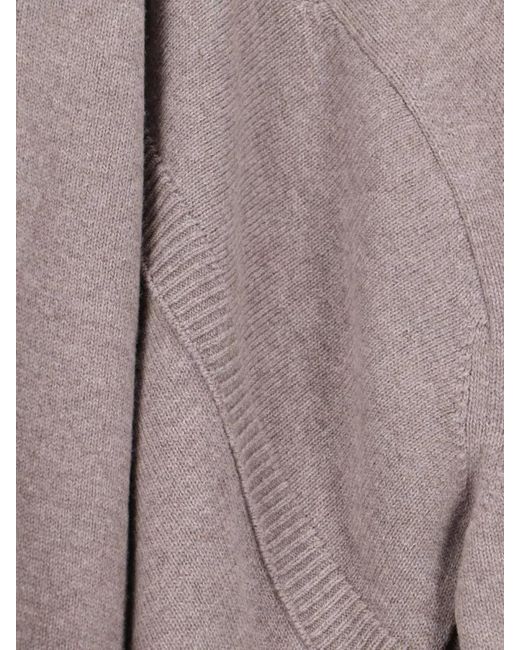 Niccolò Pasqualetti Multicolor Knit Sweater Asymmetric Long Line Ribbed Cuffs Hem