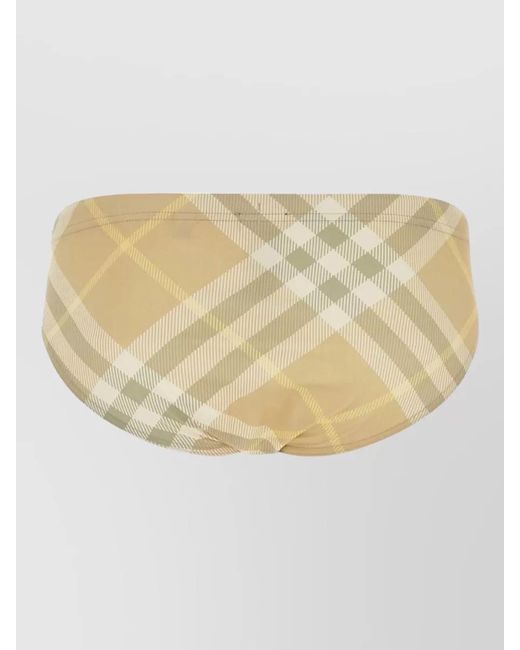 Burberry Natural Printed Swimming Briefs for men