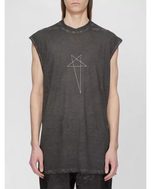 Rick Owens Multicolor Cotton Oversized Printed T-Shirt for men