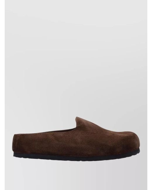 Birkenstock Brown Leather Clogs