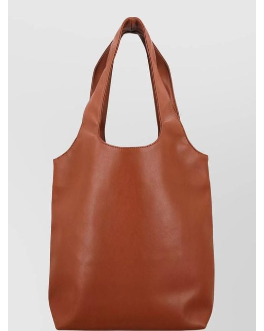 A.P.C. Brown Small Ninon Tote Bag for men