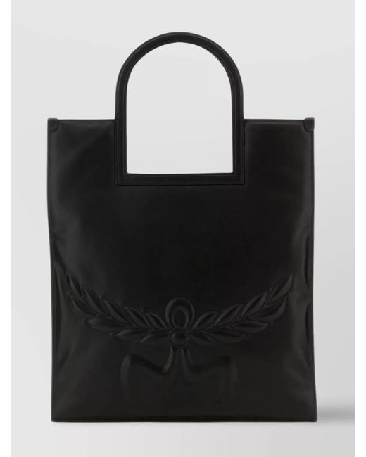 MCM Black Aren Nappa Leather Shoulder Bag