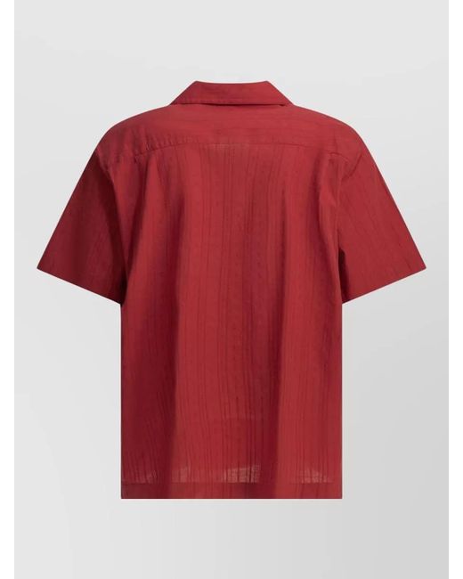 Carhartt Red Gareth Short Sleeve Shirt Chest Pockets for men