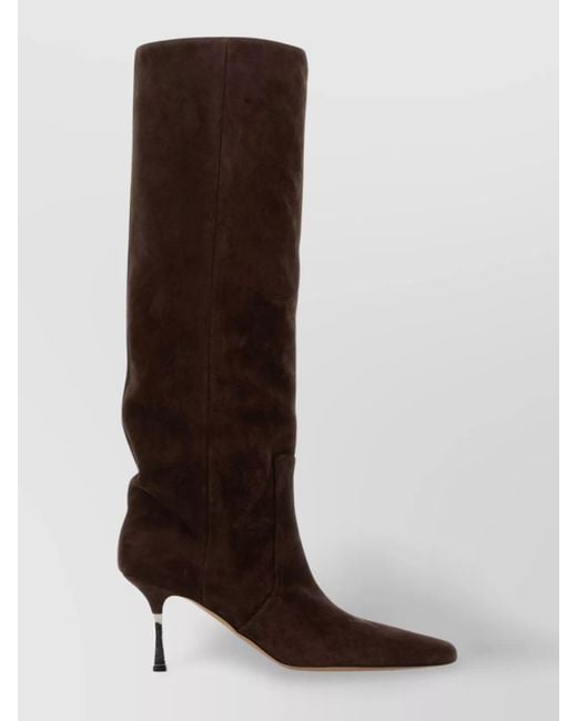 Paris Texas Brown Suede Knee-High Boots