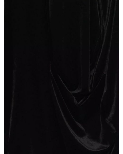 Comme des Garçons Black Sleeveless Draped Asymmetric Dress