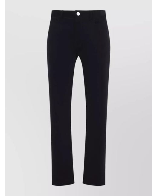 Giorgio Armani Blue Signature Five Pocket Straight Leg Denim Trousers for men