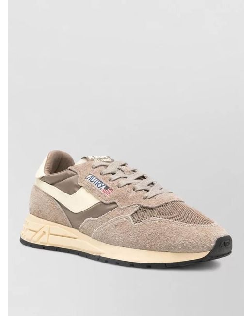 Autry Natural Suede Low-Top Sneakers for men