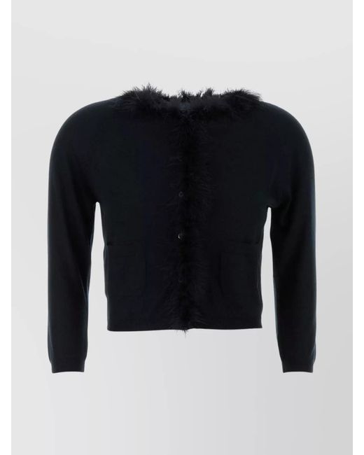Prada Blue Cashmere Cardigan