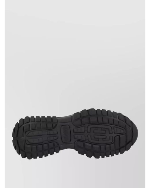 Versace Jeans Couture Black Leather Low-Top Sneakers for men