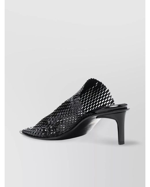 KENZO Multicolor Leather Square-Toe Mules