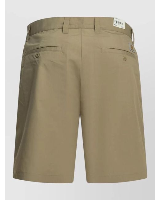 Carhartt Green Calder Casual Five Pocket Shorts for men