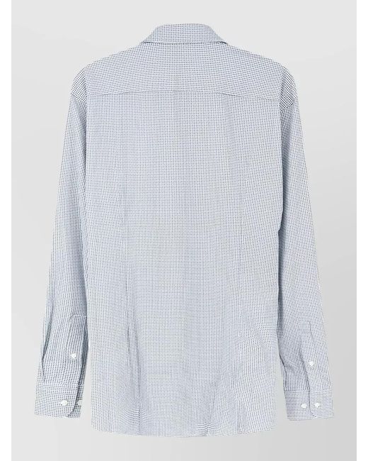 Boss Blue Hank Jersey Shirt Long Sleeve Slim Fit for men