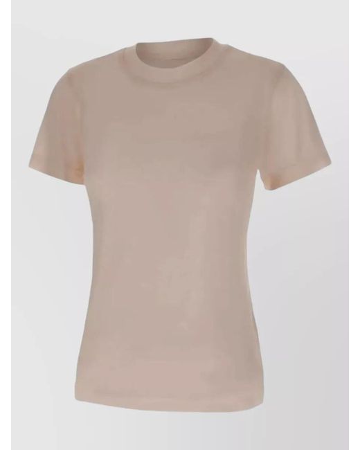 Filippa K Natural Lyocell Cashmere Crew Neck Short Sleeve T-Shirt