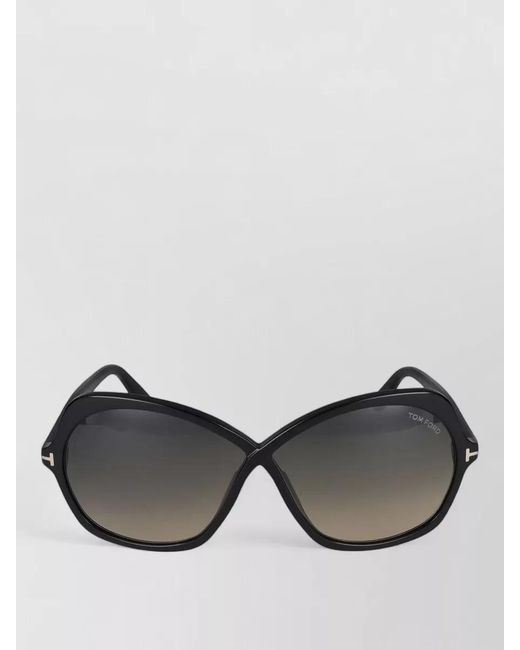 Tom Ford Black Sunglasses Ft1013 Cat Eye Oversized