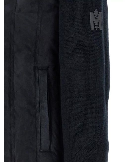 Mackage Black Virgin Wool Quilted Padded Jacket for men