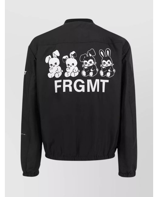 Moncler Genius Black Printed Sport Jacket for men