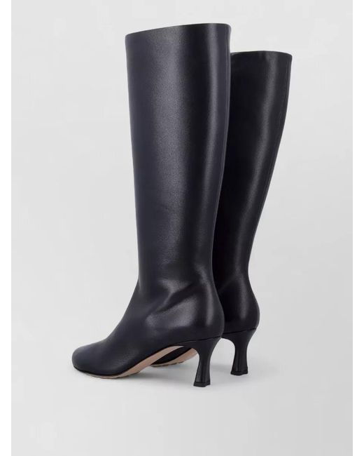 Bottega Veneta Blue Leather Knee-High Boots