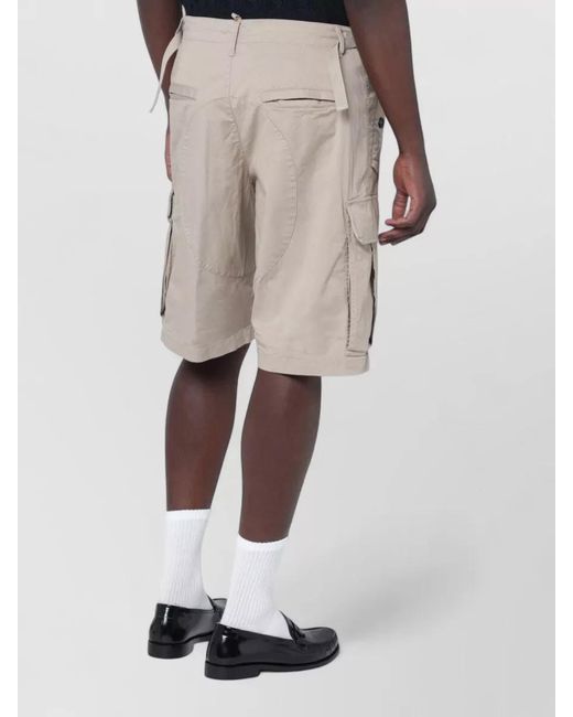 DSquared² Natural Cotton Cargo Bermuda Shorts for men