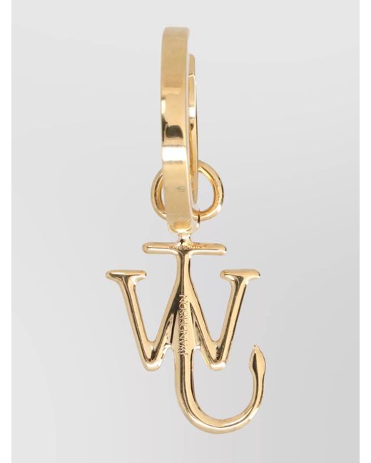 J.W. Anderson White Anchor Pendant Earring