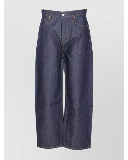 Drole de Monsieur Blue Loose Fit Baggy Jeans With Five Pockets for men
