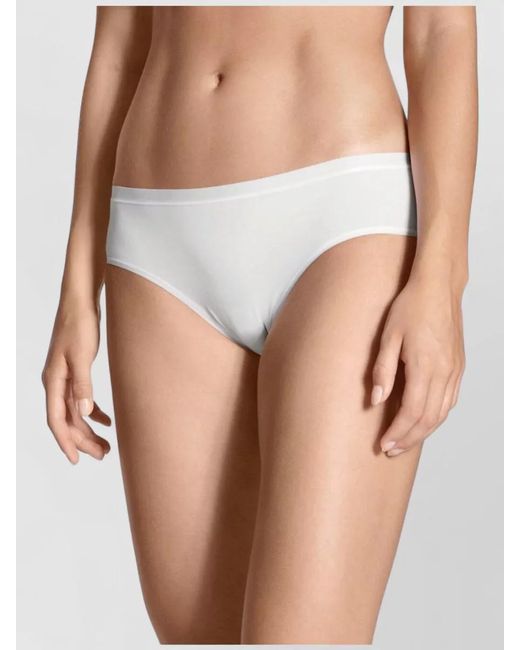 Calida White Mid Rise Seamless Underwear Brief