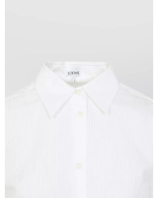 Loewe White Cotton Relaxed-Fit Shirt