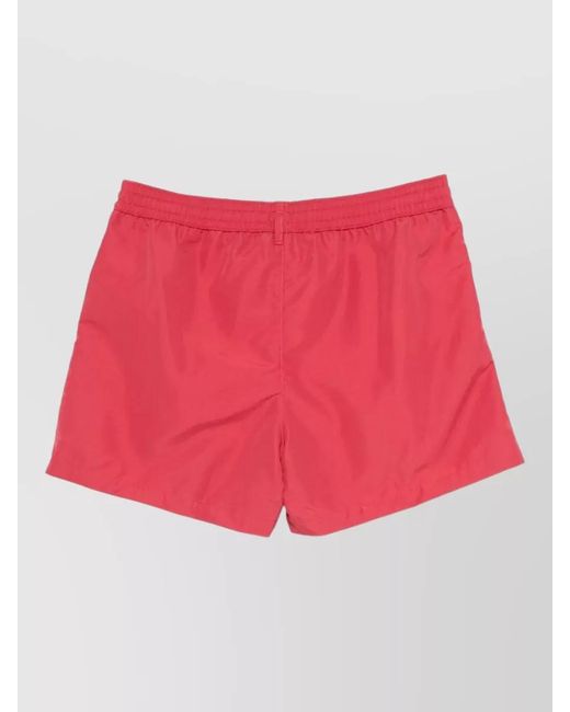 Paul Smith Red Printed Swim Shorts for men