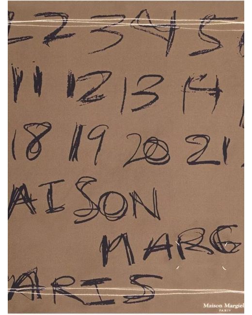 Maison Margiela White Silk Scarf