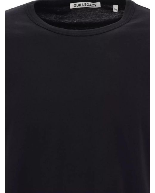 Our Legacy Black Regular-Fit T-Shirt for men