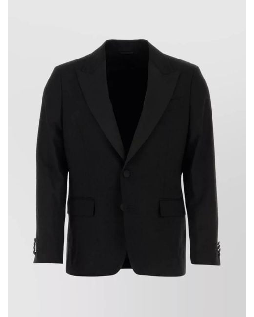 Etro Black Wool Blazer for men