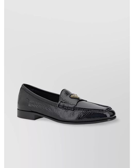Prada Black Patent Leather Loafers
