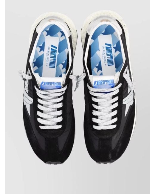 Golden Goose Deluxe Brand Black Running Marathon Low-Top Sneakers for men