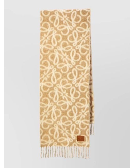 Loewe Metallic Alpaca Wool Scarf