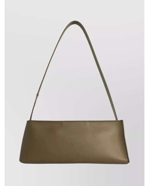 Marni Gray Museo Baguette Leather Shoulder Bag