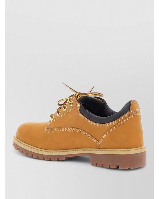 Timberland Natural Silk Lace Up Shoes Rubber Sole for men