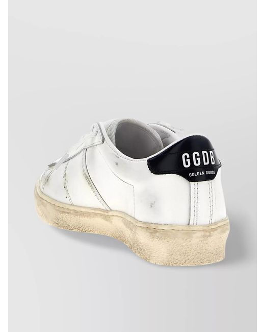 Golden Goose Deluxe Brand Natural Leather Matchstar Low-Top Sneakers