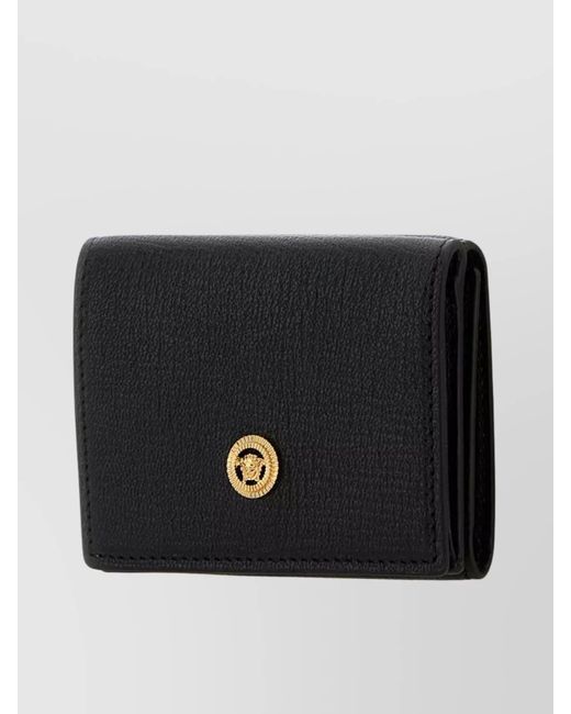 Versace Black Leather Wallet for men