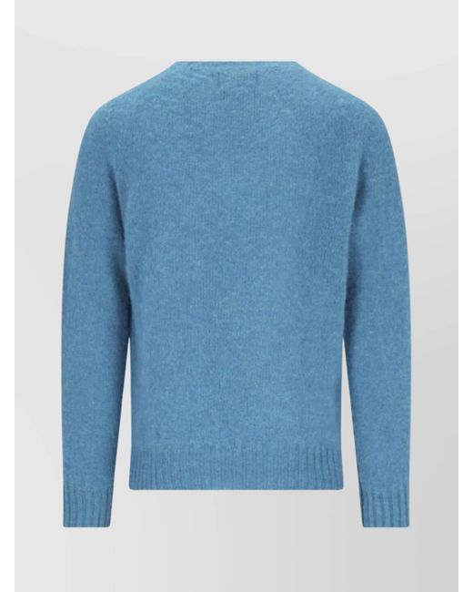 Howlin' By Morrison Blue Wool Crewneck Jumper for men