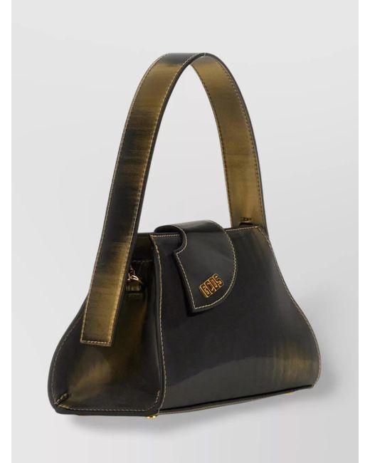 Gcds Green Small Holographic Shoulder Bag