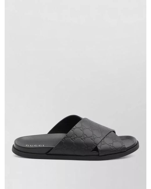 Gucci Multicolor Leather Slide Sandals for men