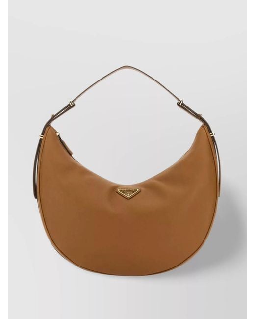 Prada White Na Leather Shoulder Bag